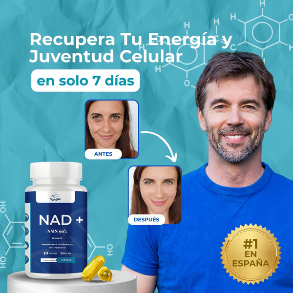 ⚡Recarga Tu Energía y Juventud con NAD+ NMN 99% + Creatina Premium⚡